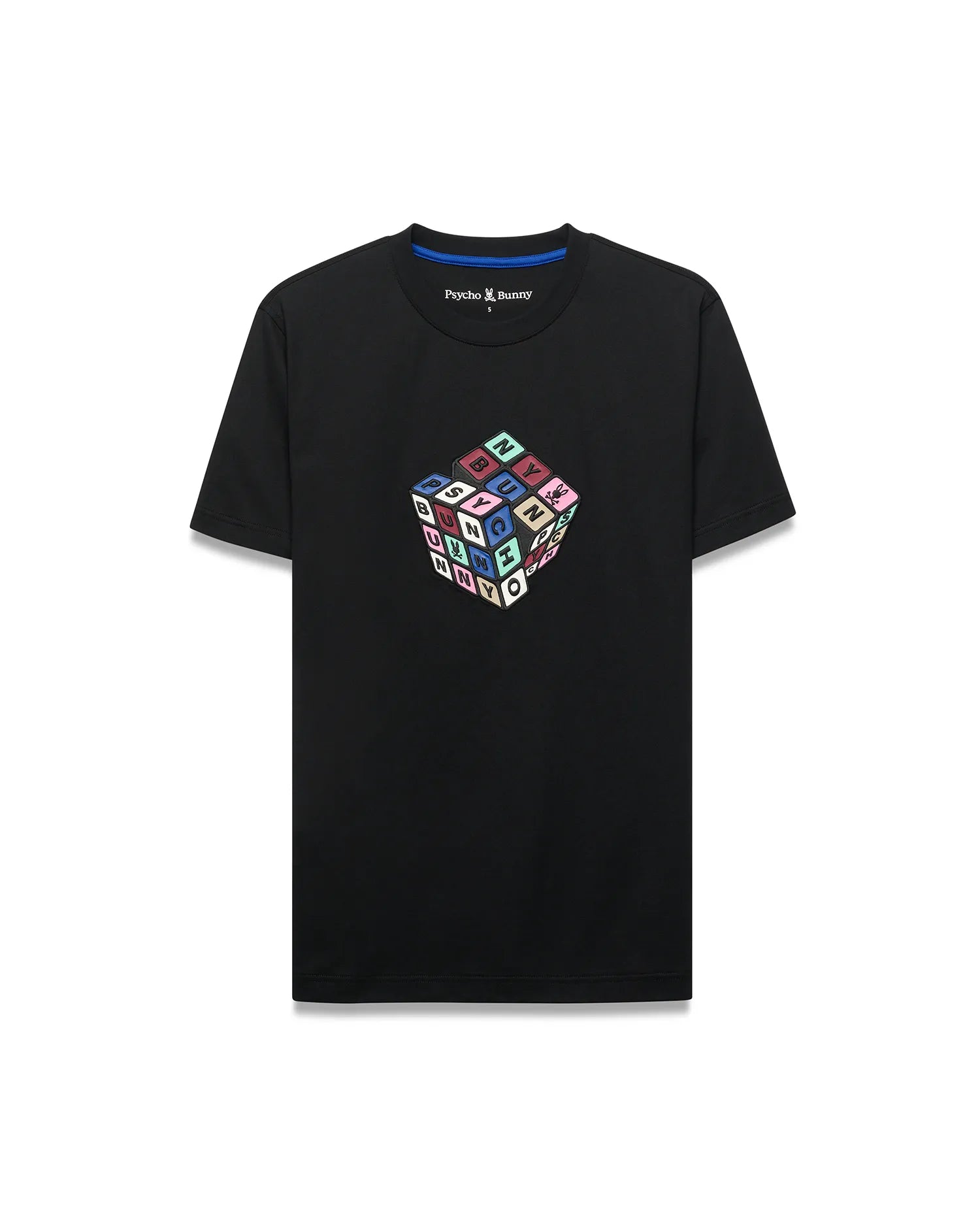 Men's Eddy Graphic Tee in Black | Psycho Bunny