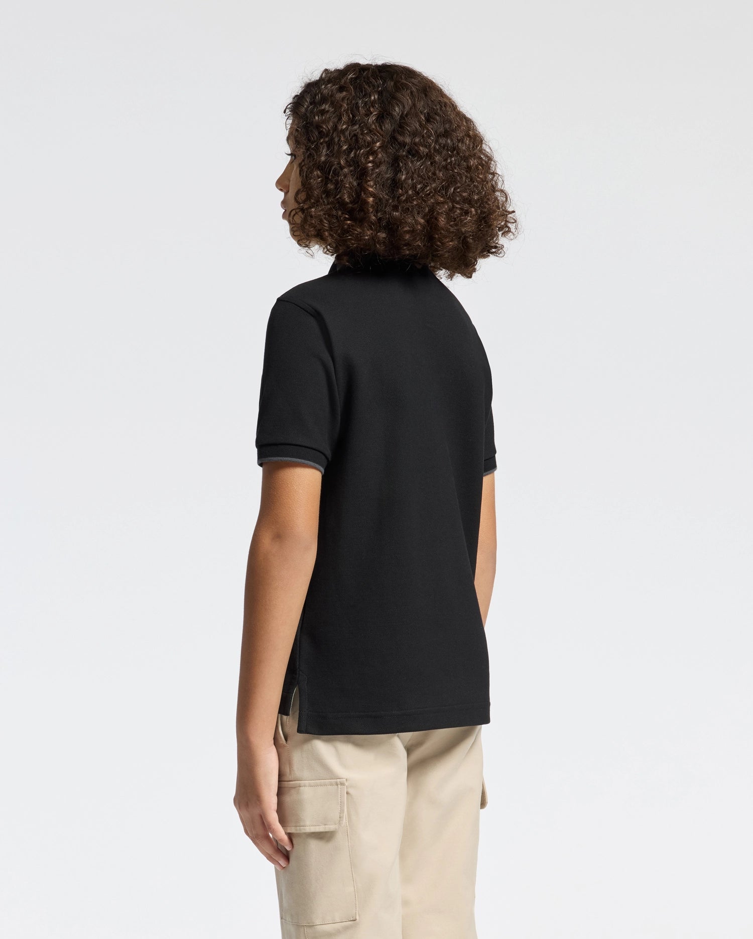 Kids | Kids' black New Castle Piqué Polo by Psycho Bunny, featuring an embroidered logo, and soft Pima cotton for a sleek, comfortable fit.