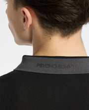 Teen | Kids' black New Castle Piqué Polo by Psycho Bunny, featuring an embroidered logo, and soft Pima cotton for a sleek, comfortable fit.