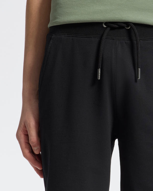 Teen | Kids' Black French terry sweatshorts with a soft feel, elastic waistband, and side pockets for comfort.