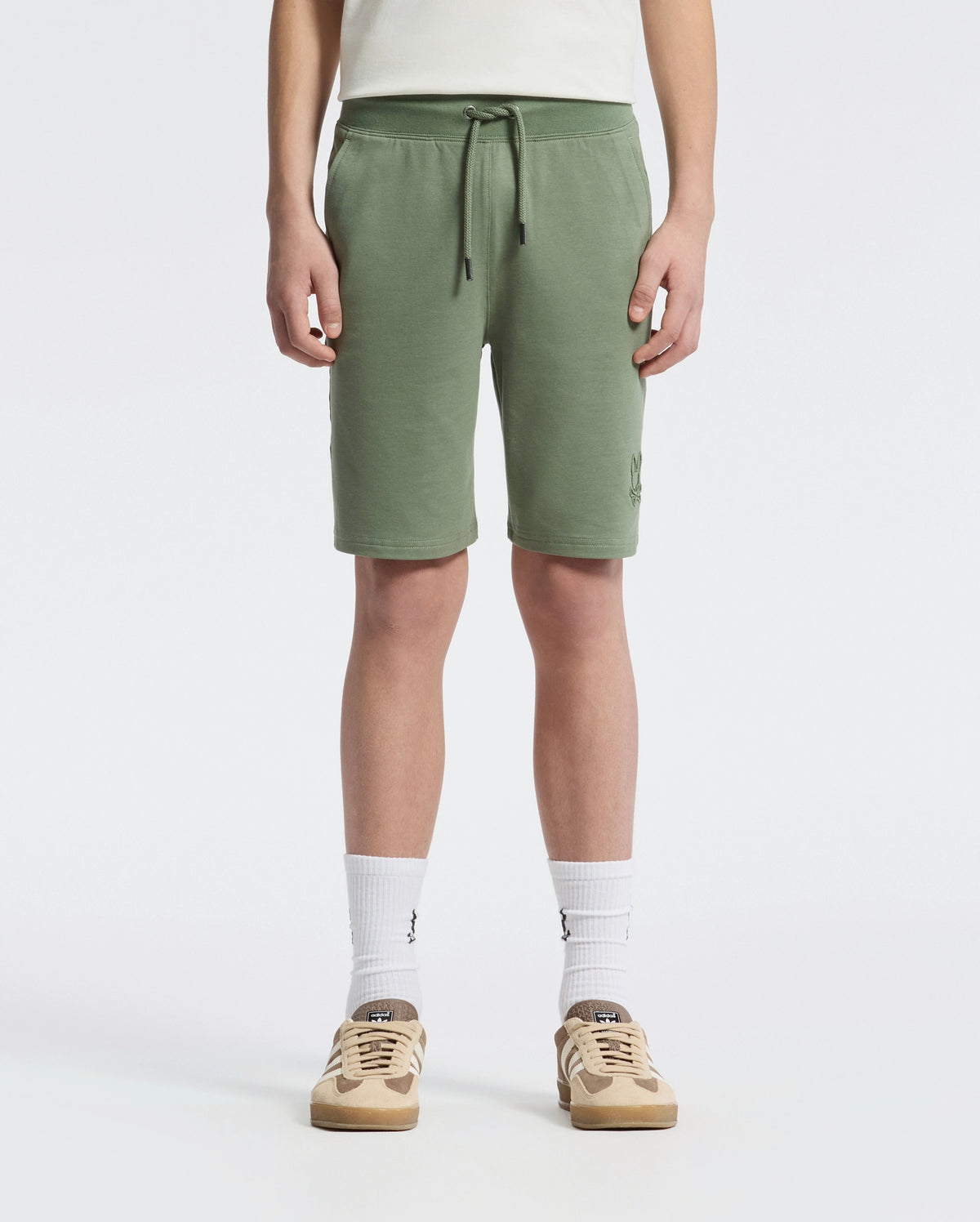 Teen | Kids' French terry sweatshorts with a soft feel, elastic waistband, and side pockets for comfort.