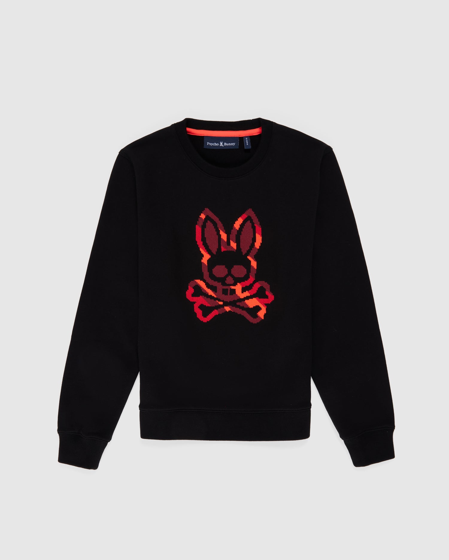 KIDS BLACK APPLE VALLEY SWEATER STITCH CREW SWEATSHIRT | PSYCHO BUNNY ...