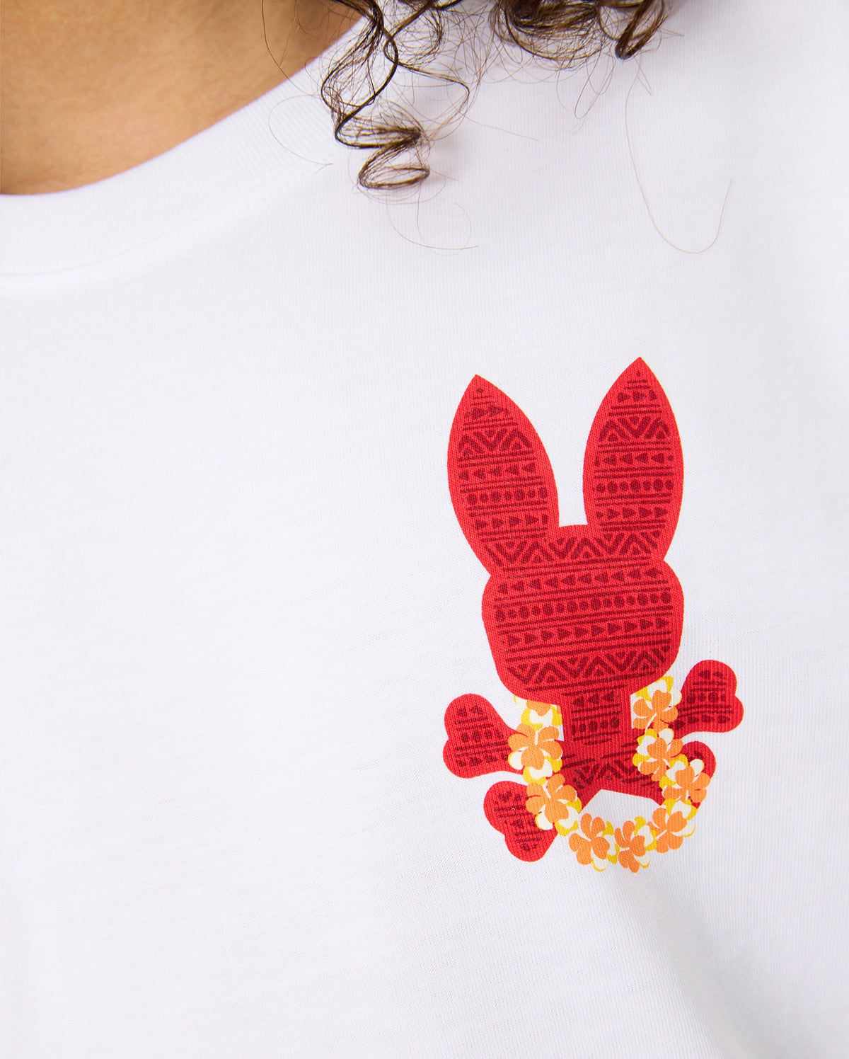 Close up of Kid's pima cotton hawaii city tee