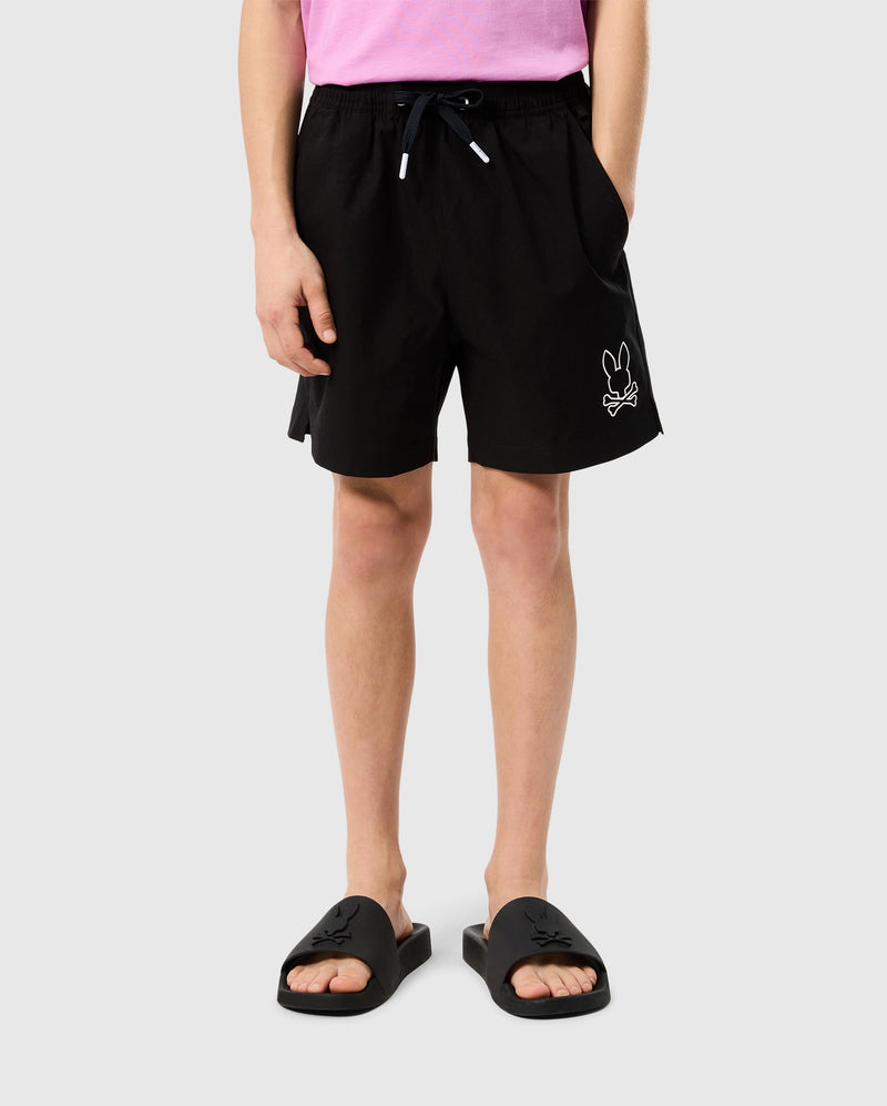KIDS BLACK PARKER HYDROCHROMIC SWIM TRUNK | PSYCHO BUNNY