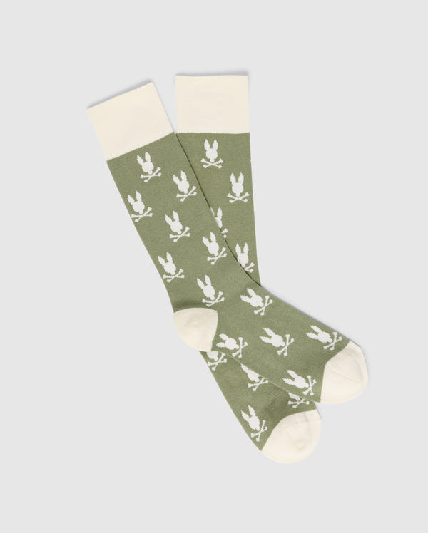 MENS ALL OVER BUNNY DRESS SOCK - B6F750F200