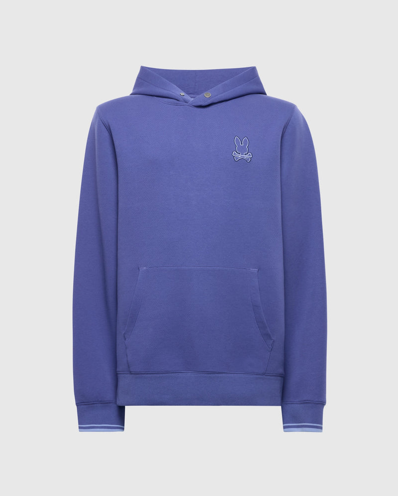 【新品未使用】rabbit Men's Pullover Hoodie Rare Rabbit Men's Anderson-2 Black Cotton Brand Logo Print