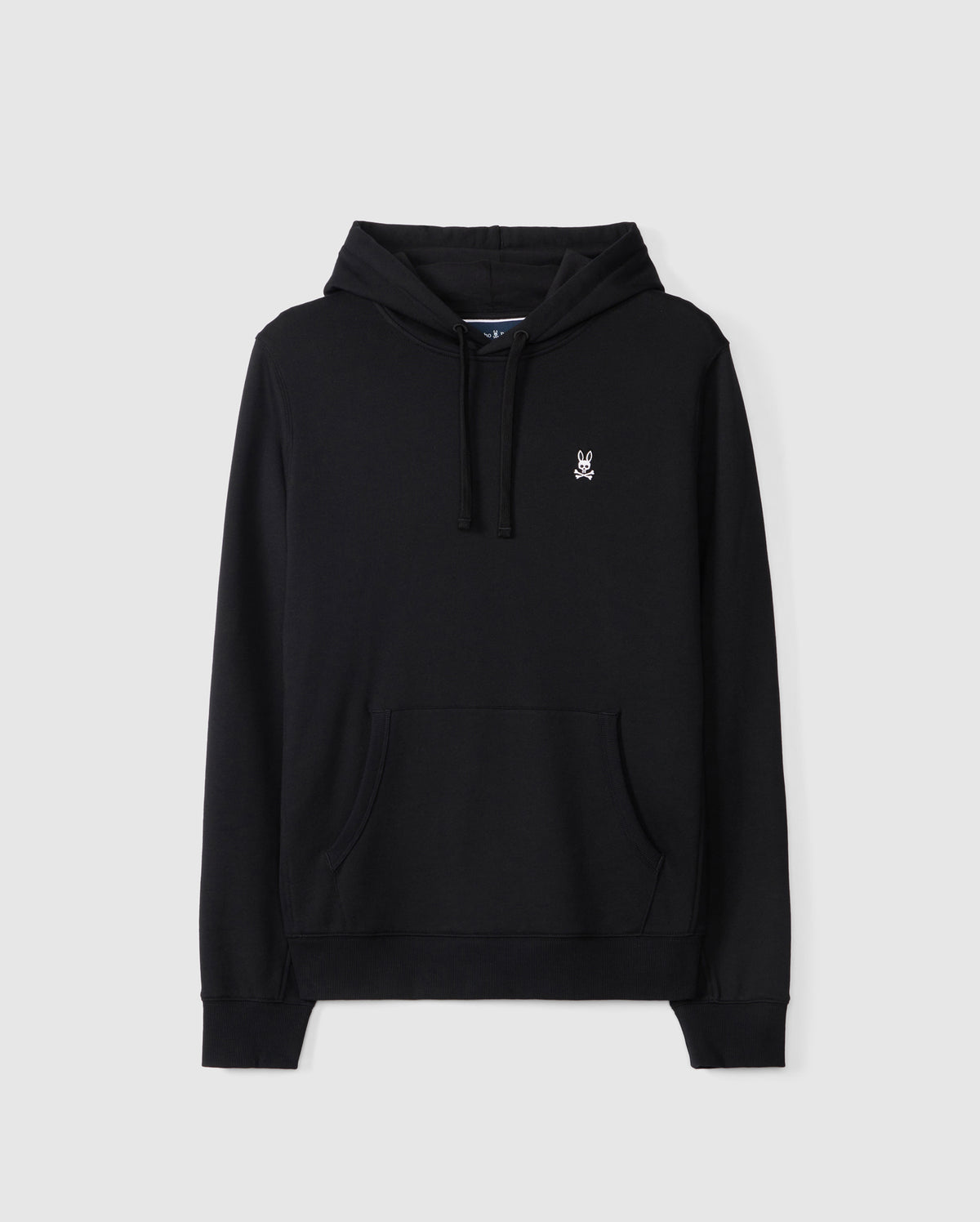 Mens Black Levy Essential Fleece Hoodie | Psycho Bunny Mens Black Levy Essential Fleece Hoodie | Psycho Bunny