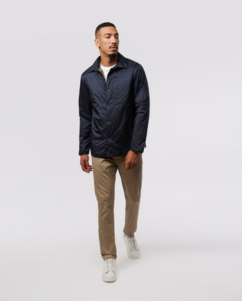 Reversible nylon jacket - Navy Khaki