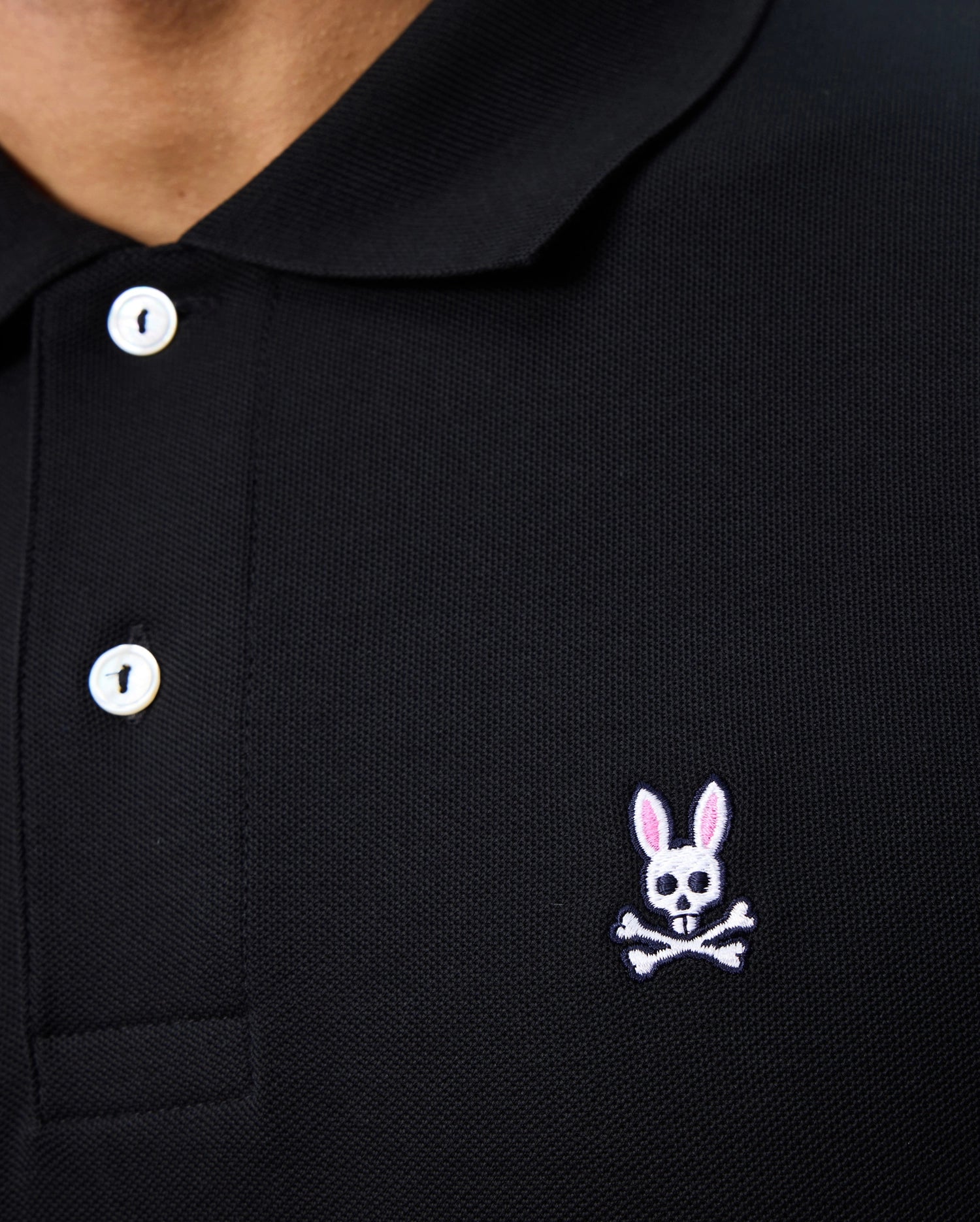 MENS BLACK CLASSIC POLO PSYCHO BUNNY
