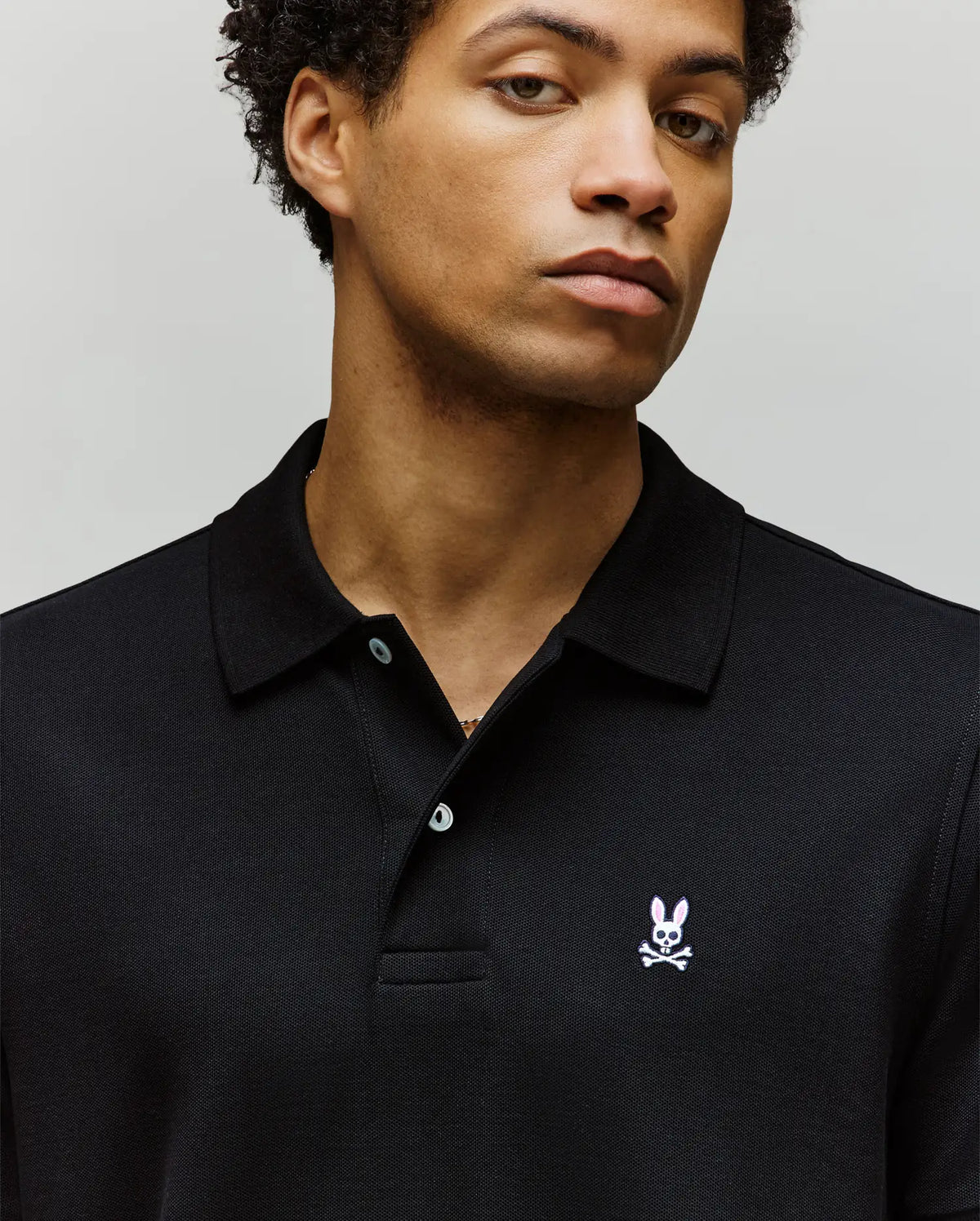 MENS BLACK CLASSIC POLO | PSYCHO BUNNY