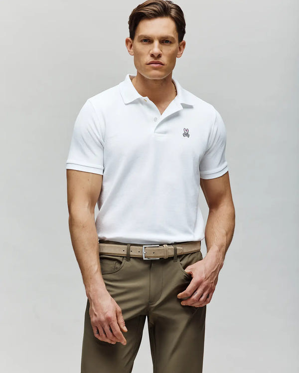 MENS CLASSIC PIQUE POLO SHIRT - B6K001ARPC