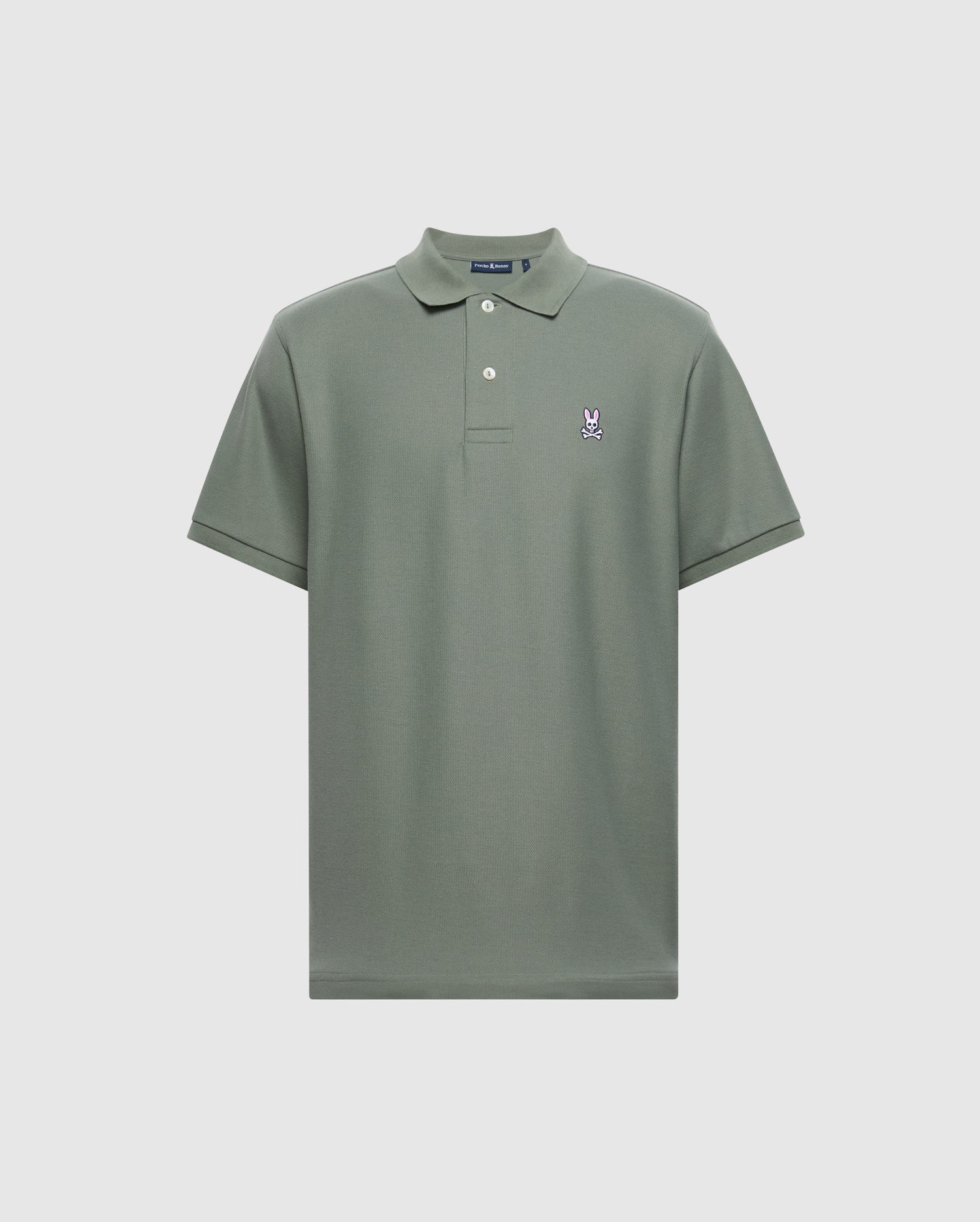 MENS GREEN CLASSIC PIQUE POLO PSYCHO BUNNY