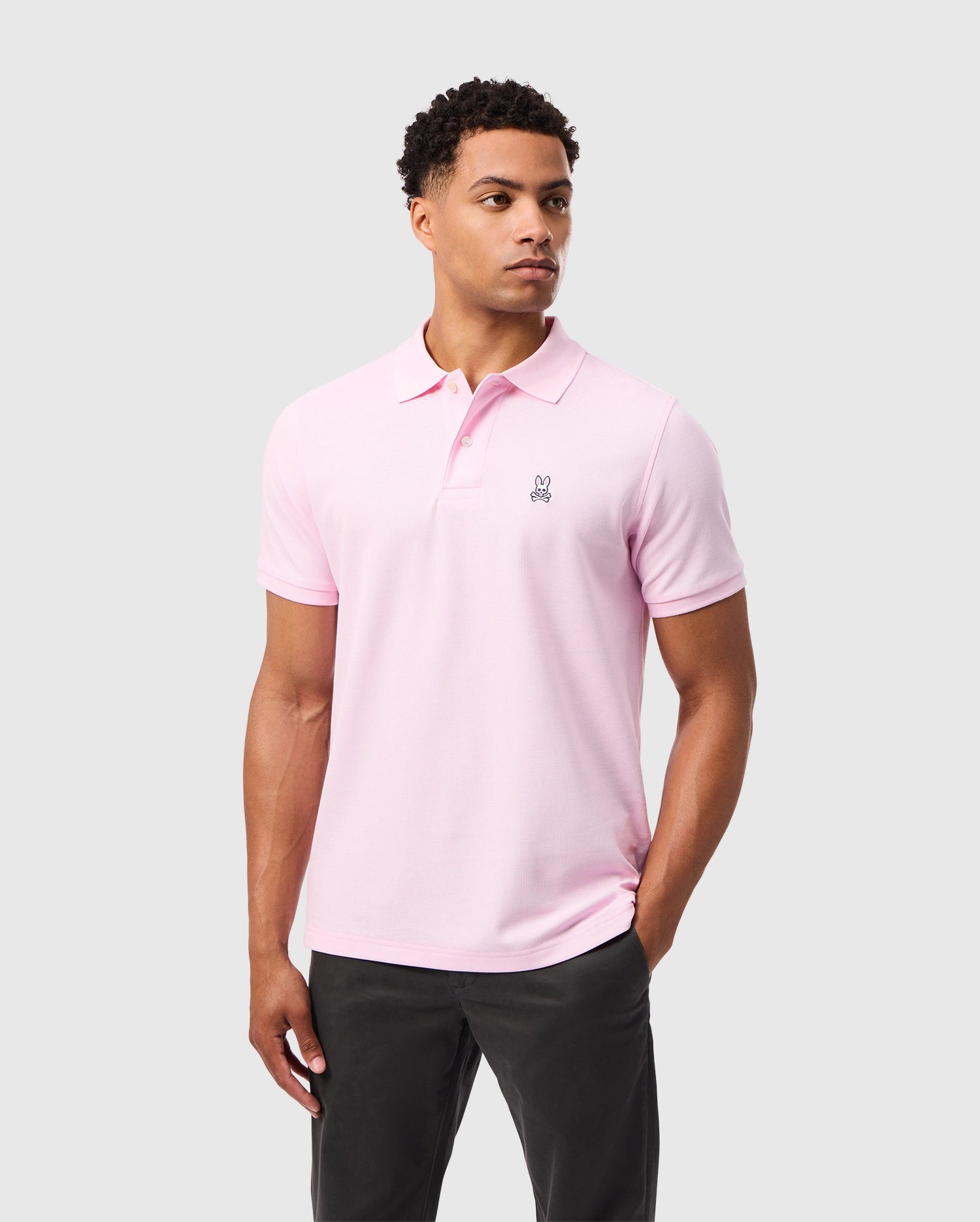 MENS LIGHT PINK CLASSIC POLO PSYCHO BUNNY