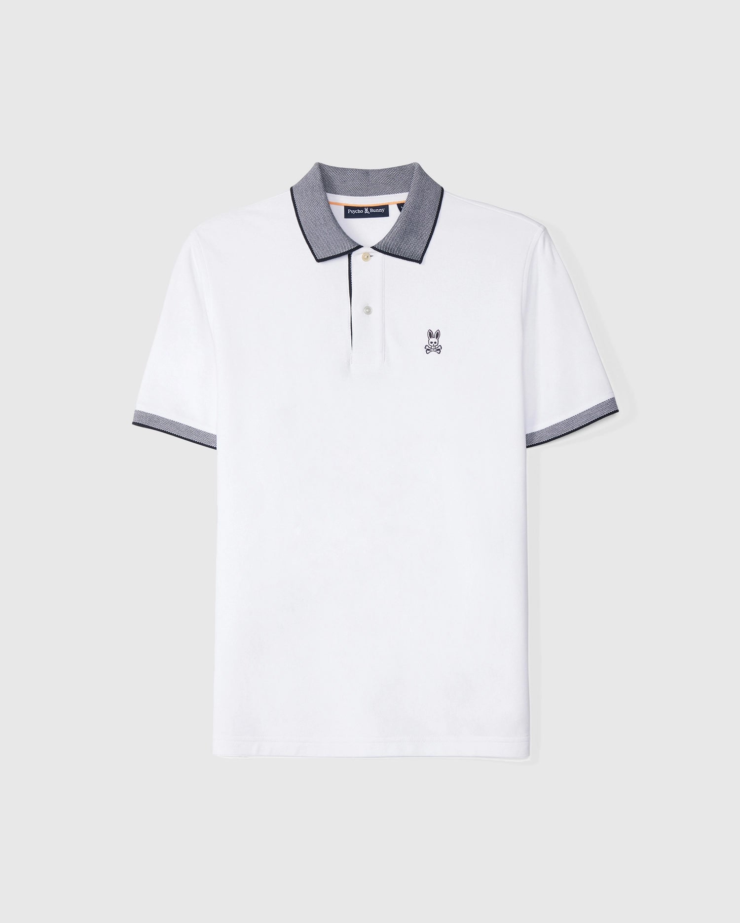 MENS WHITE SOUTHPORT PIQUE POLO PSYCHO BUNNY