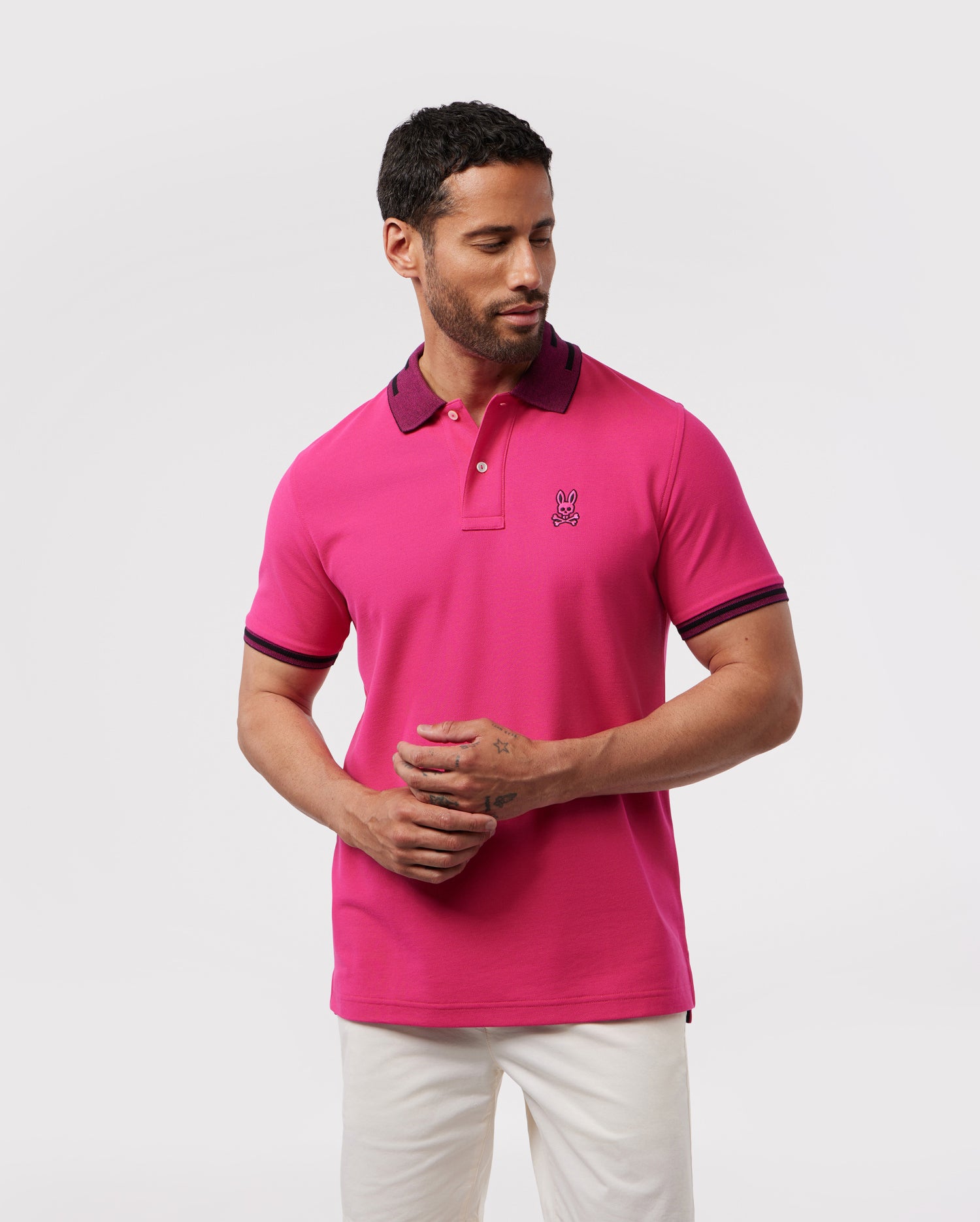 Pink Polo Shirts for Men & kids | Psycho Bunny
