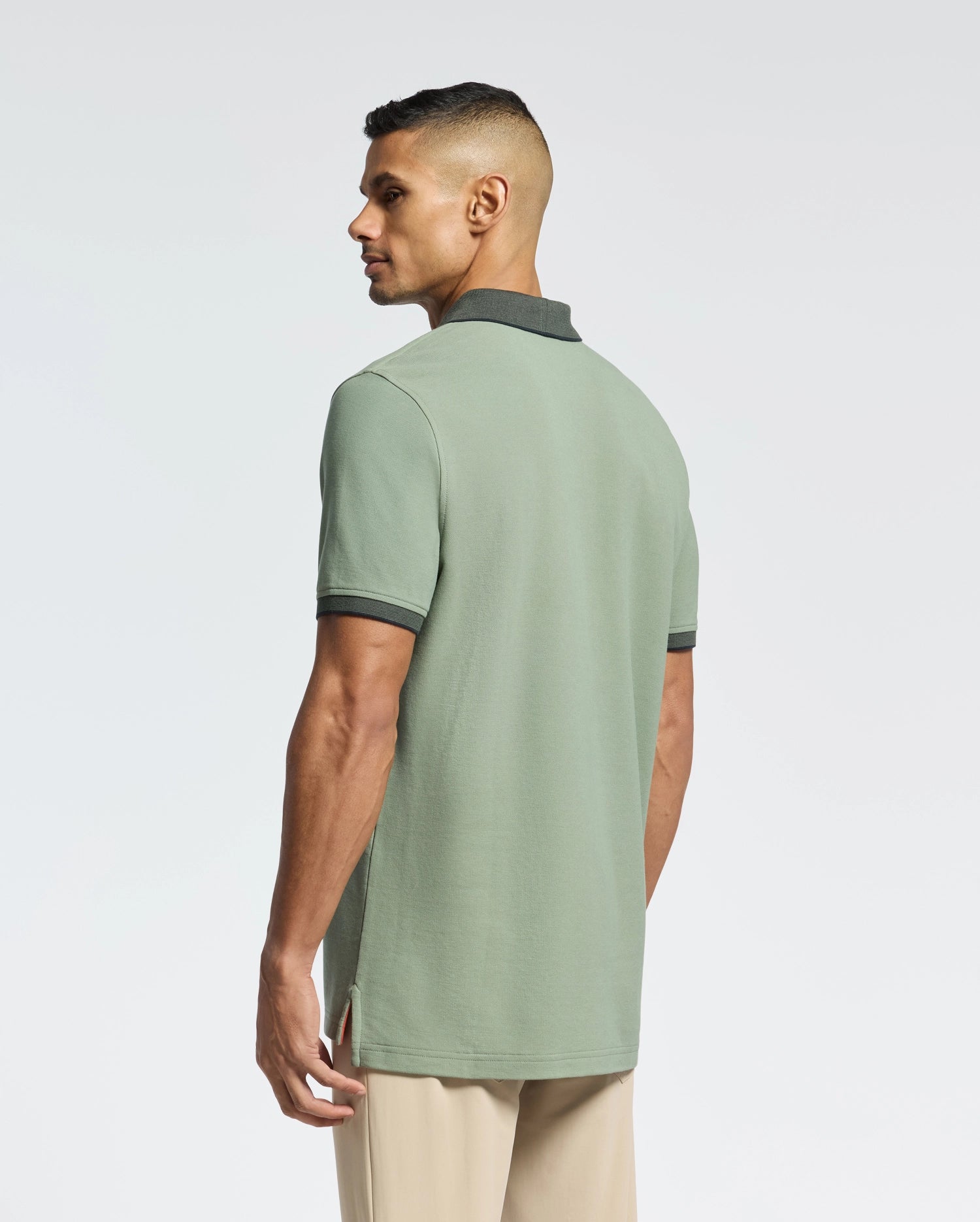 MENS JONAS MICRO STRIPE COLLAR PIQUE POLO - B6K583F200