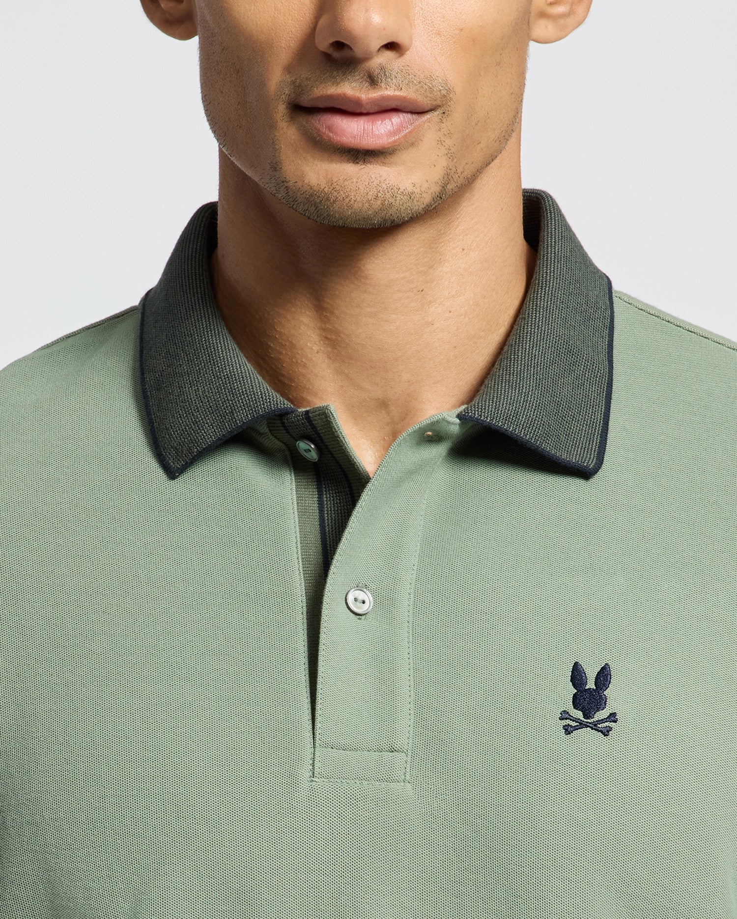 MENS JONAS MICRO STRIPE COLLAR PIQUE POLO - B6K583F200