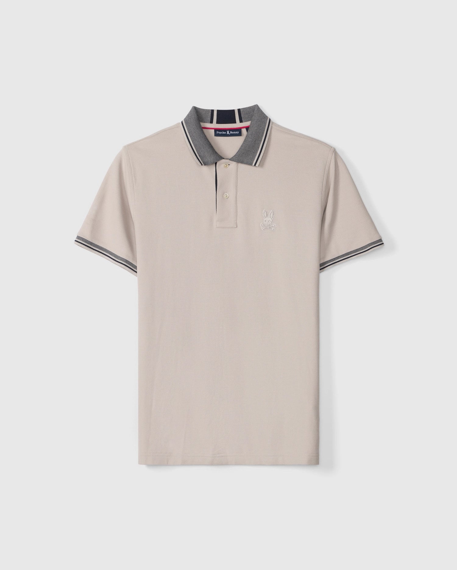 MENS WHITE MALTON PIQUE POLO PSYCHO BUNNY