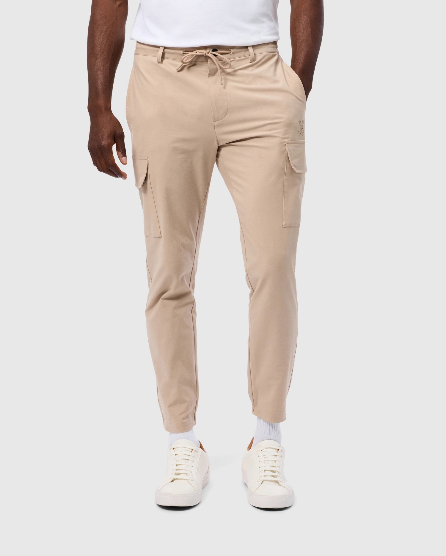 Mens Gray Lloyd Cargo Jogger | Psycho Bunny Mens Gray Lloyd Cargo Jogger | Psycho Bunny