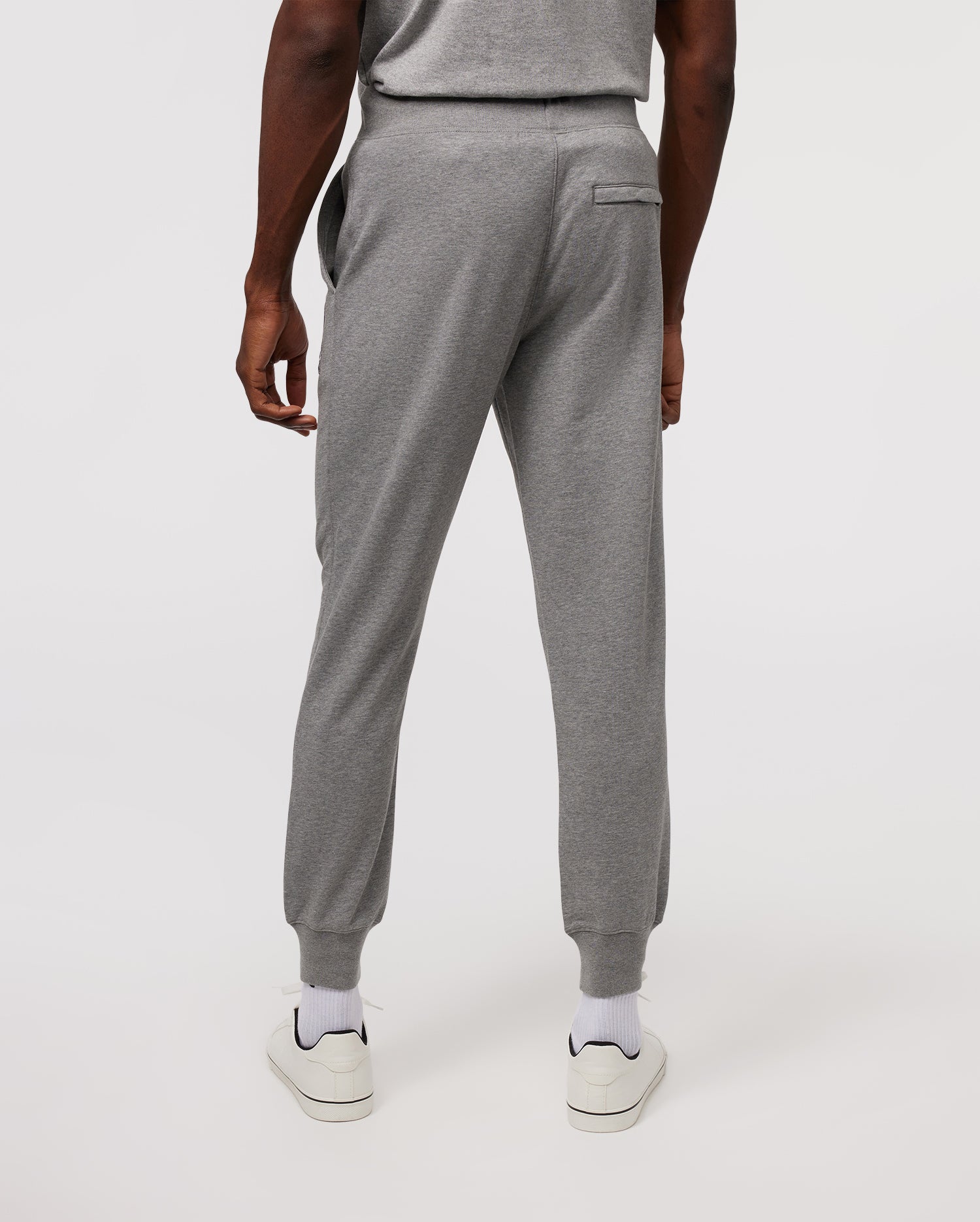 MENS GRAY YORKVILLE EMBROIDERED SWEATPANT | PSYCHO BUNNY