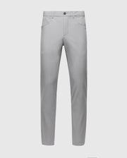 The MENS MAVERICK 10K STEP PANT - B6P788D200 by Psycho Bunny features a classic straight cut, front button and zip closure, and five-pocket styling, displayed on a light background.