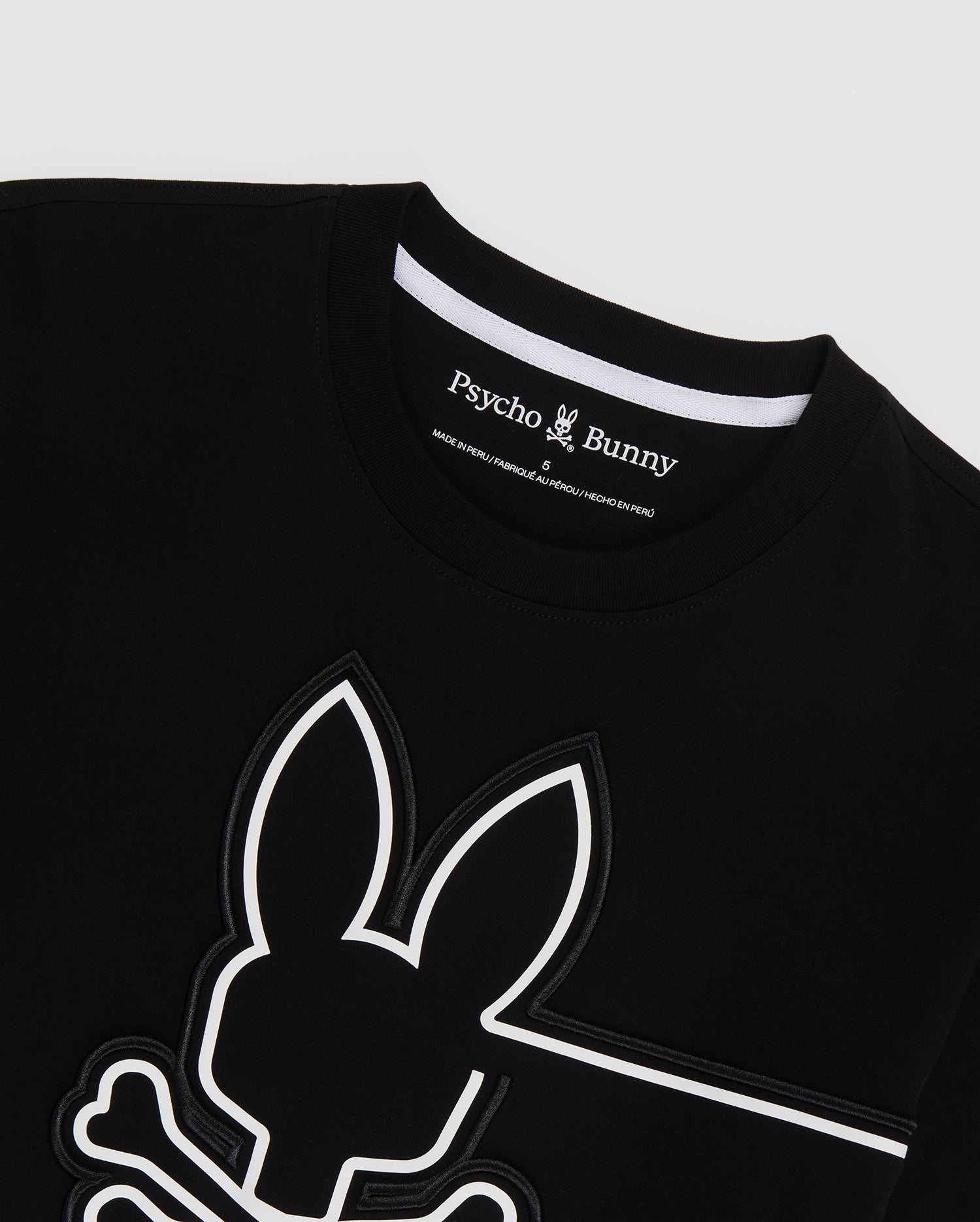 MENS BLACK CHESTER EMBROIDERED GRAPHIC TEE | PSYCHO BUNNY – Psycho Bunny