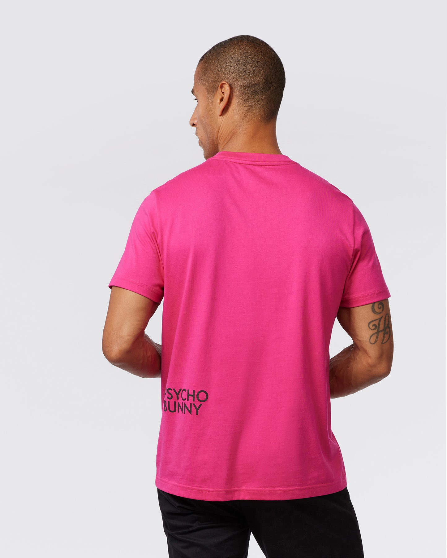 MENS PINK CHESTER EMBROIDERED GRAPHIC TEE | PSYCHO BUNNY