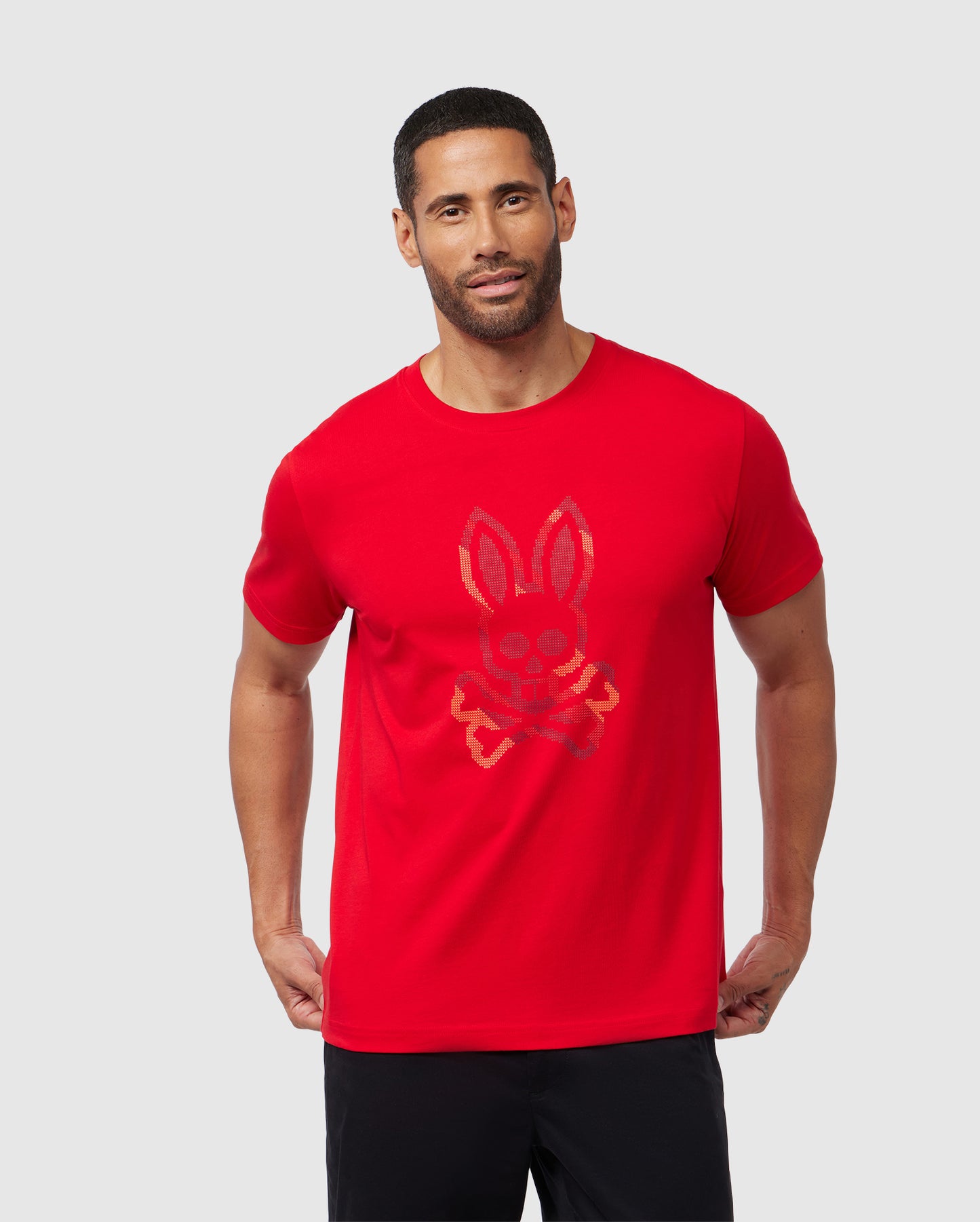 MENS RED APPLE VALLEY HIGH DENSITY GRAPHIC TEE