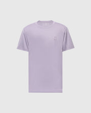 The Psycho Bunny MENS JAMES CREW NECK TEE in light purple is made from soft Pima cotton. It features a small embroidered rabbit logo on the left chest, a classic round neckline with a crease-resistant collar, and short sleeves on a plain white background.