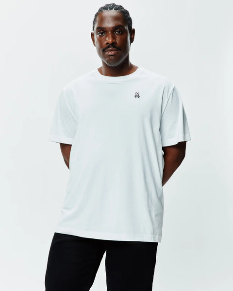 MENS BIG AND TALL CLASSIC WHITE CREW NECK TEE | PSYCHO BUNNY