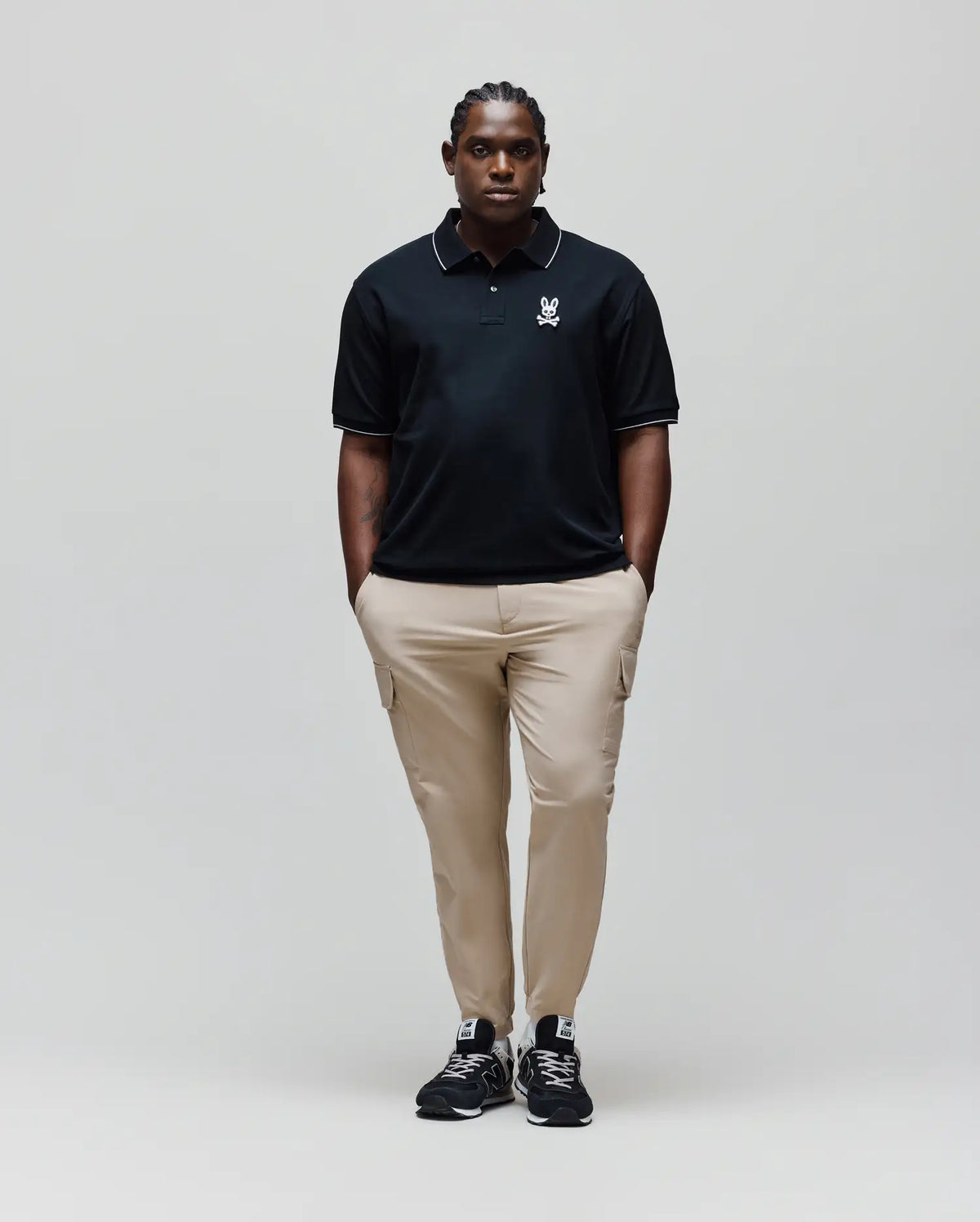 BIG AND TALL TATE BUNNY PIQUE POLO - BT0100015