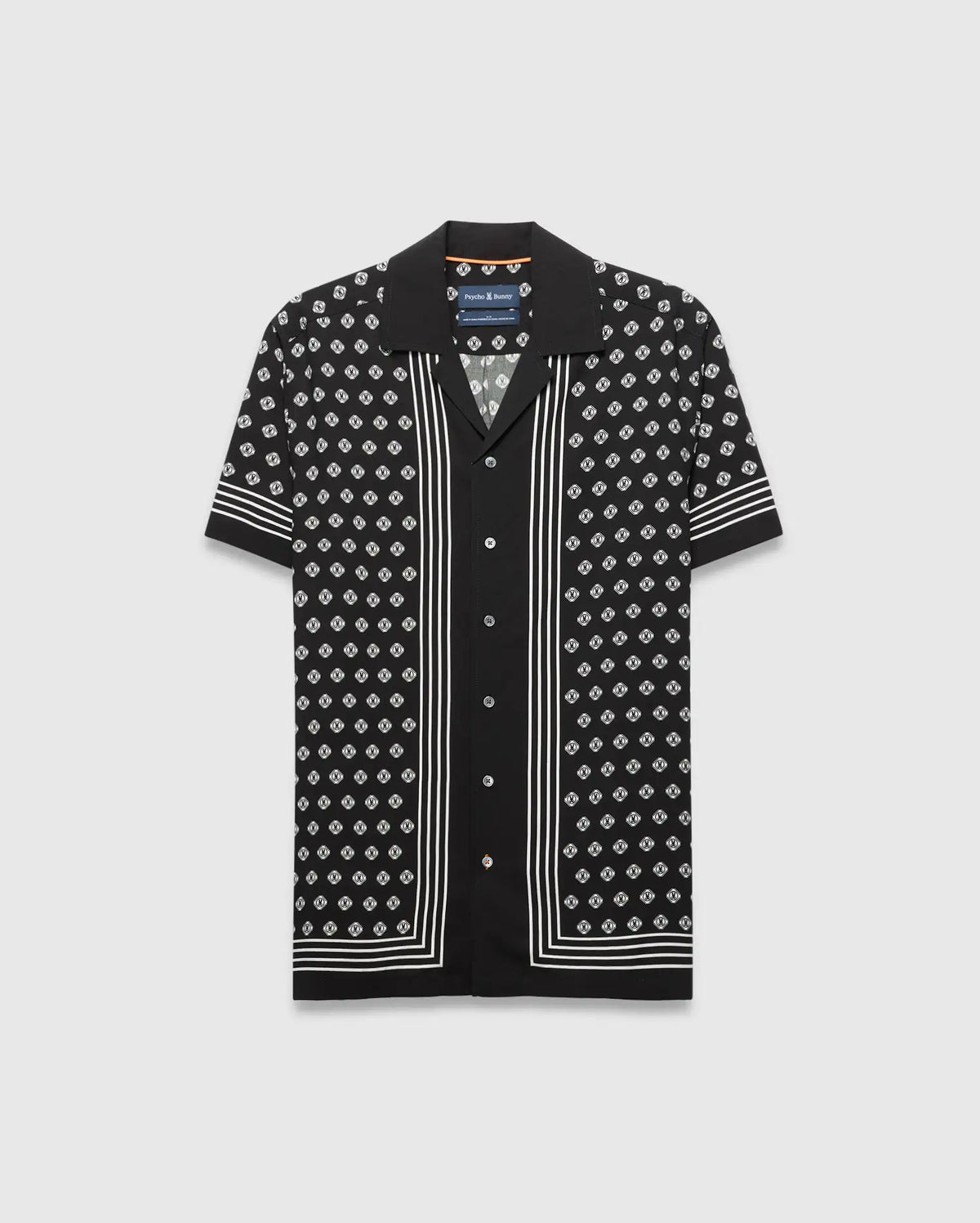 Men's Big & Tall Nick Tencel Shirt in Black | Psycho Bunny