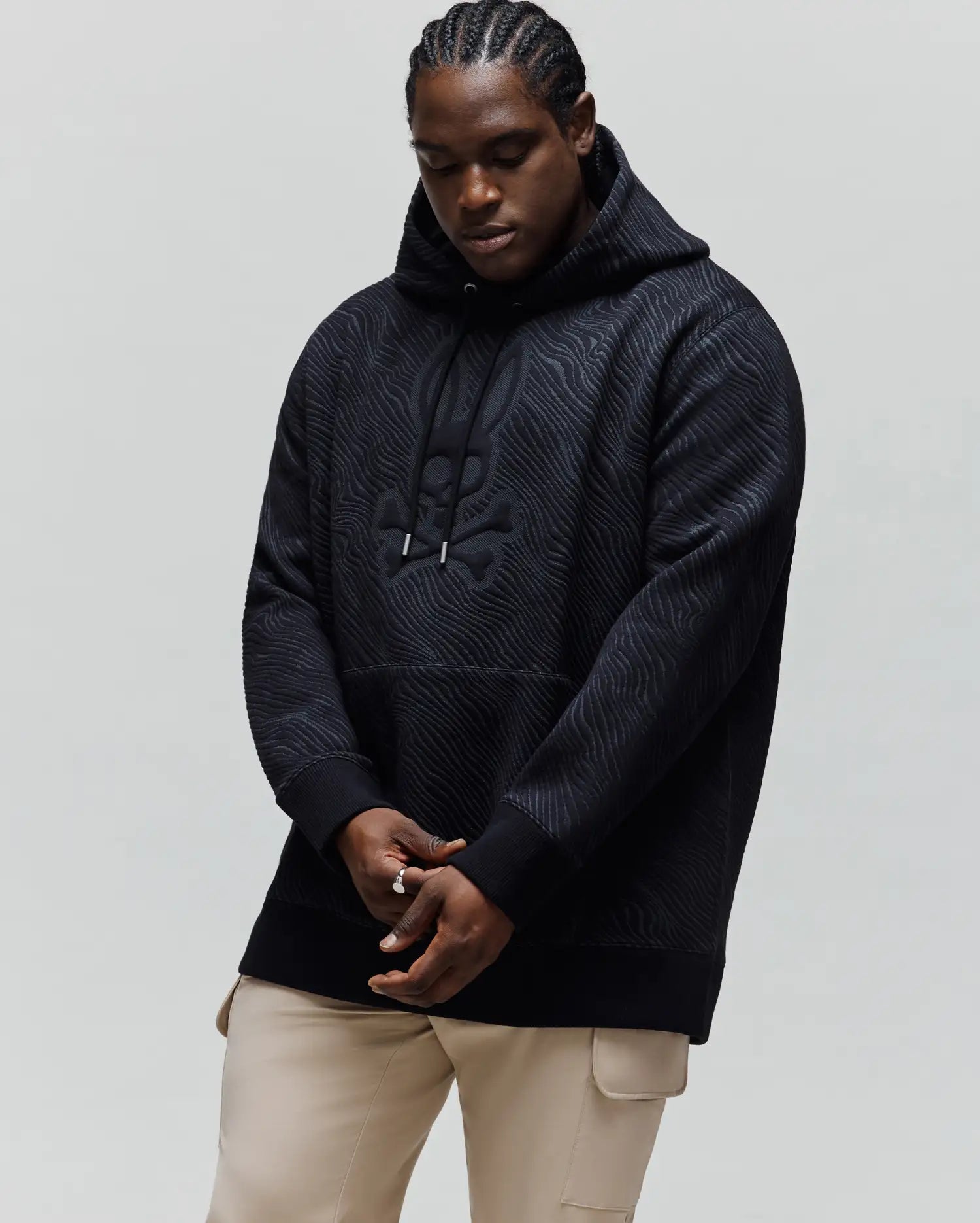 BIG AND TALL KENDRICK TEXTURED HOODIE - BT0500007