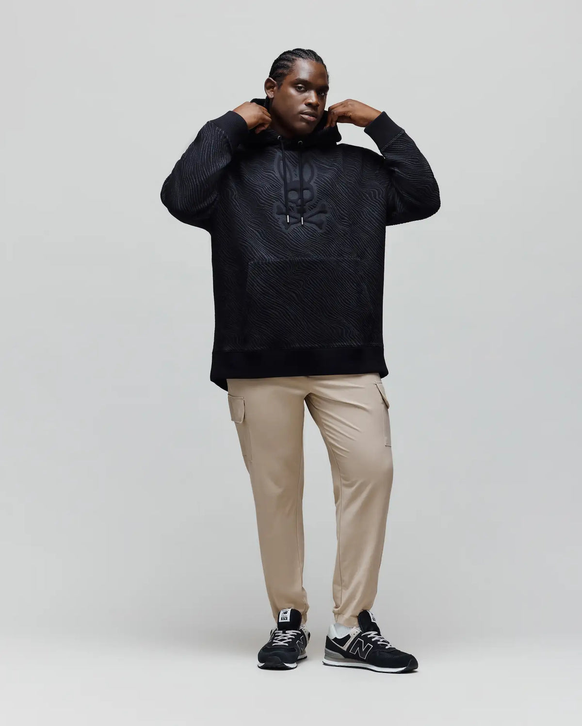 BIG AND TALL KENDRICK TEXTURED HOODIE - BT0500007