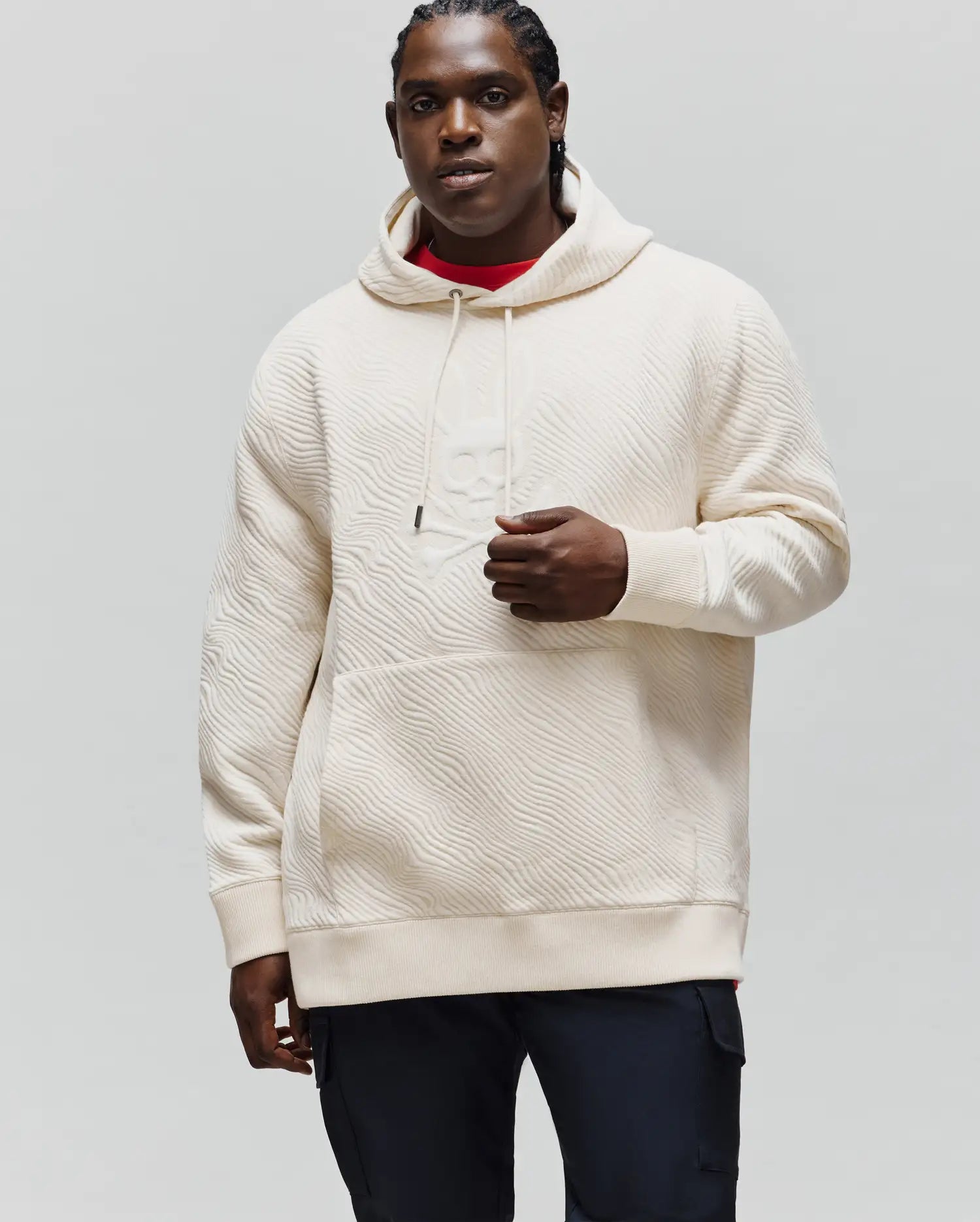 BIG AND TALL KENDRICK TEXTURED HOODIE - BT0500007