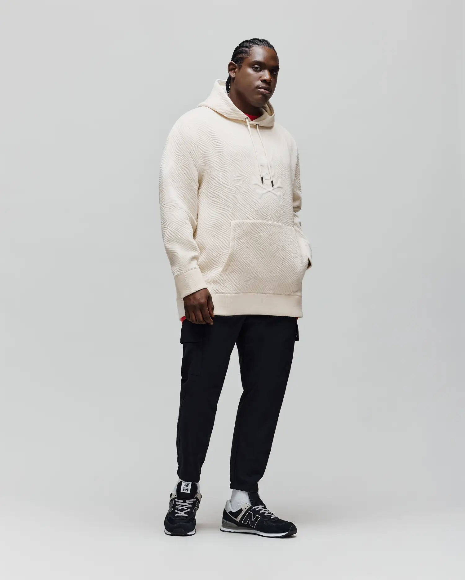 BIG AND TALL KENDRICK TEXTURED HOODIE - BT0500007