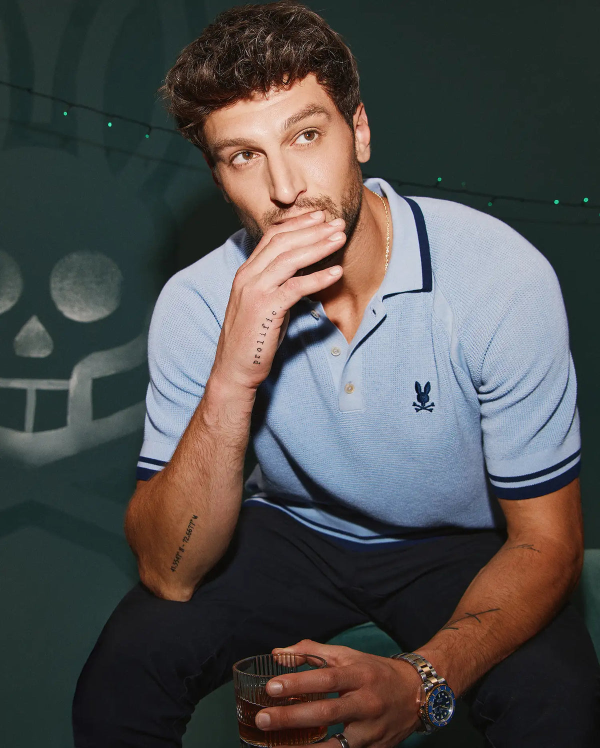 MENS LAZARE KNIT POLO - MT0100165