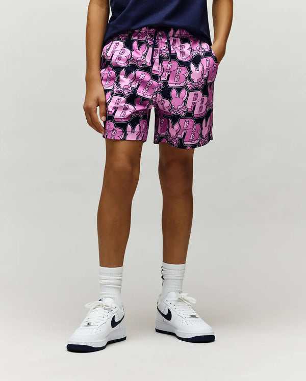 KIDS ZAL ALL OVER PRINT SWIM TRUNK - KB1000017