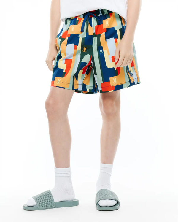 KIDS WES ALL OVER PRINT SWIM TRUNK view 1