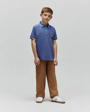 KIDS INDIGO BUNNY PIQUE POLO - KT0100057