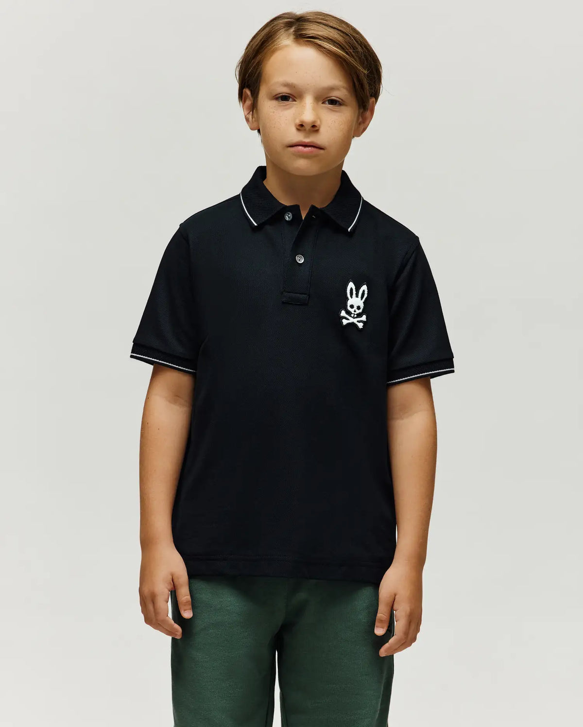 KIDS TATE BUNNY PIQUE POLO - KT0100063