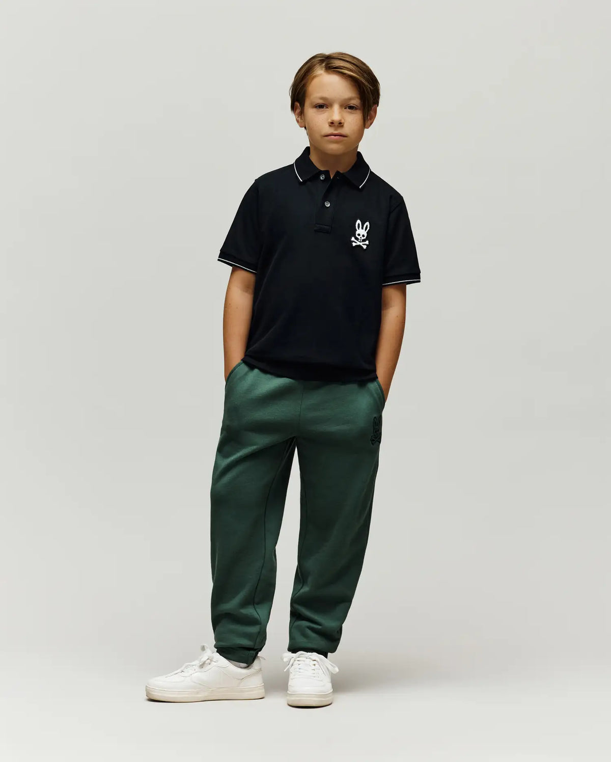 KIDS TATE BUNNY PIQUE POLO - KT0100063