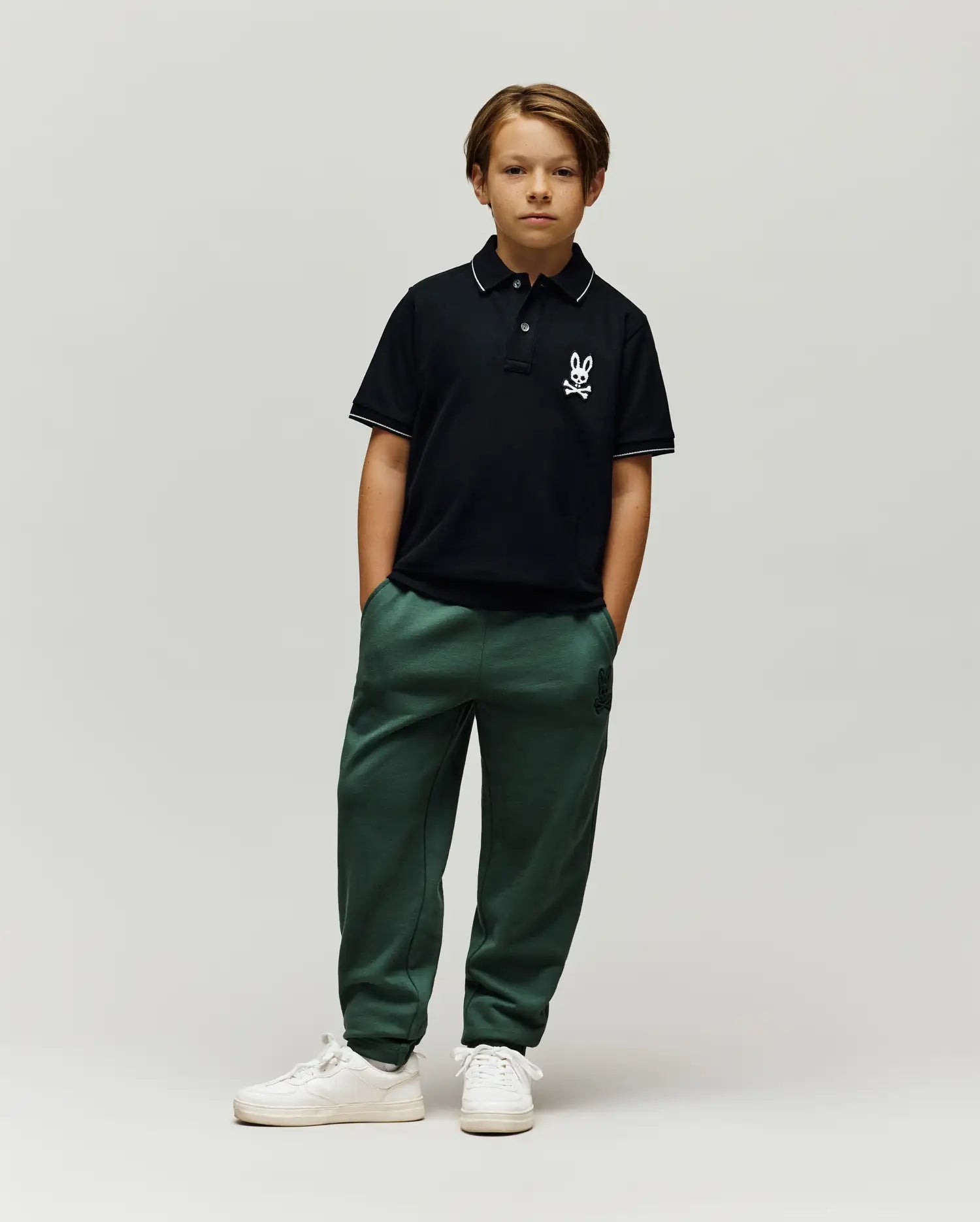 KIDS TATE BUNNY PIQUE POLO - KT0100063