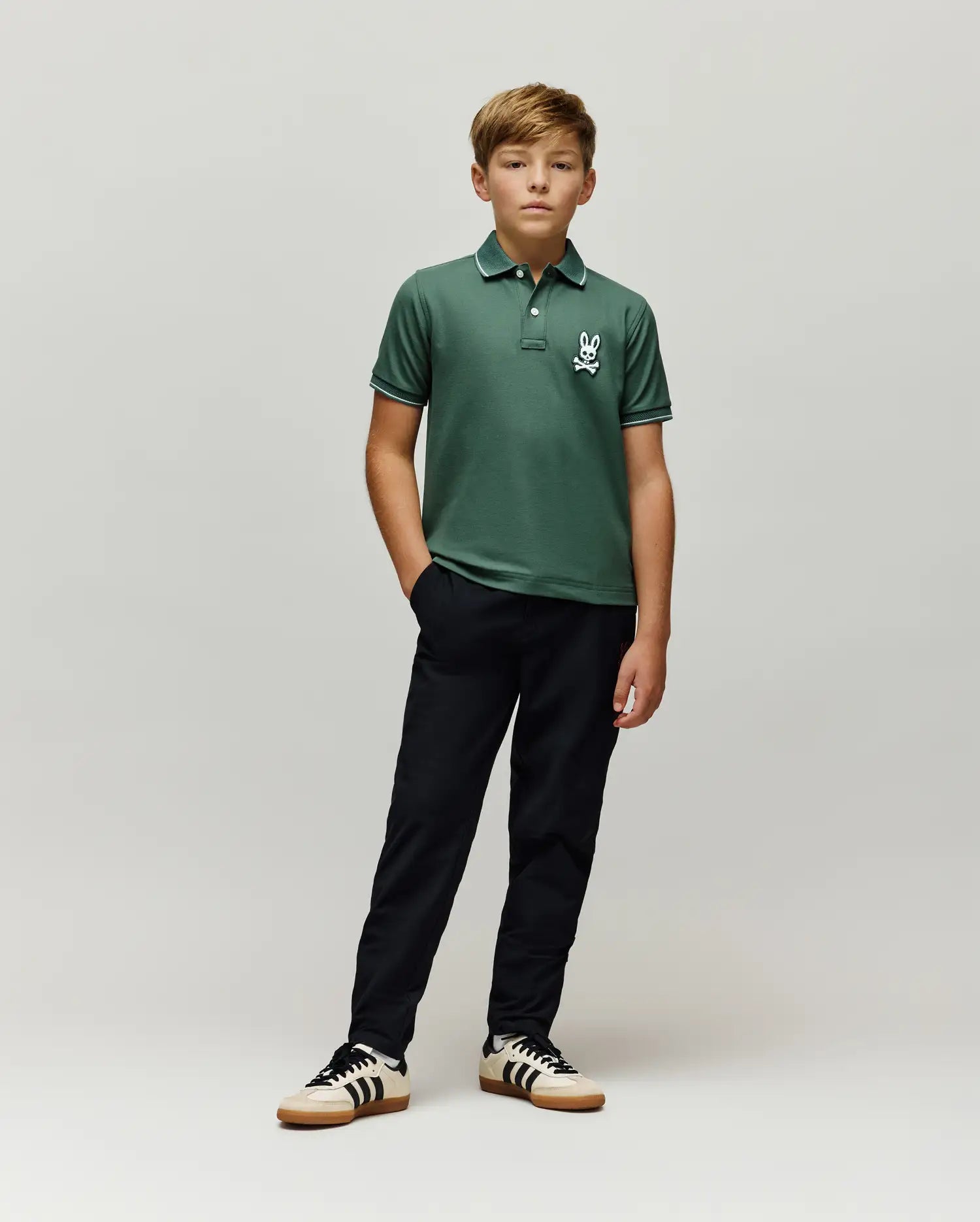 KIDS TATE BUNNY PIQUE POLO - KT0100063