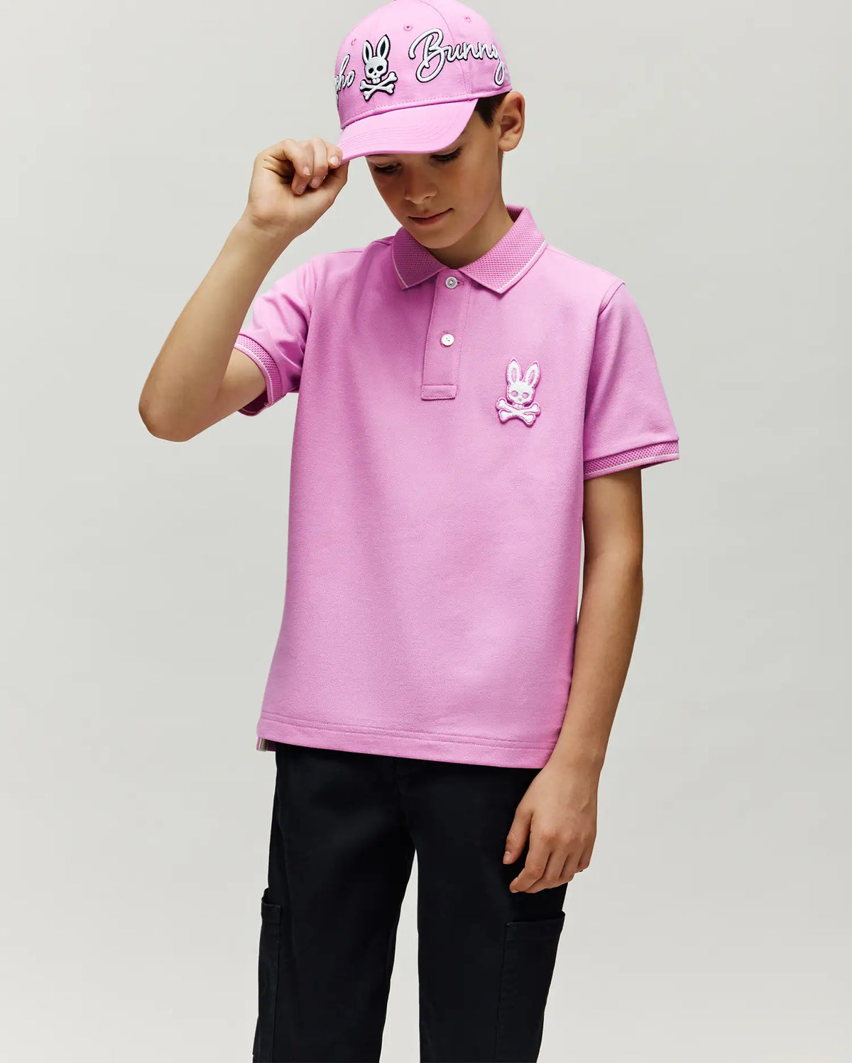 KIDS TATE BUNNY PIQUE POLO - KT0100063
