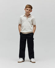 KIDS ELDEN KNIT JOHNNY COLLAR POLO - KT0100073