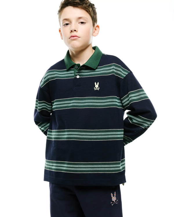 KIDS DREW LONG SLEEVE PIQUE POLO view 1