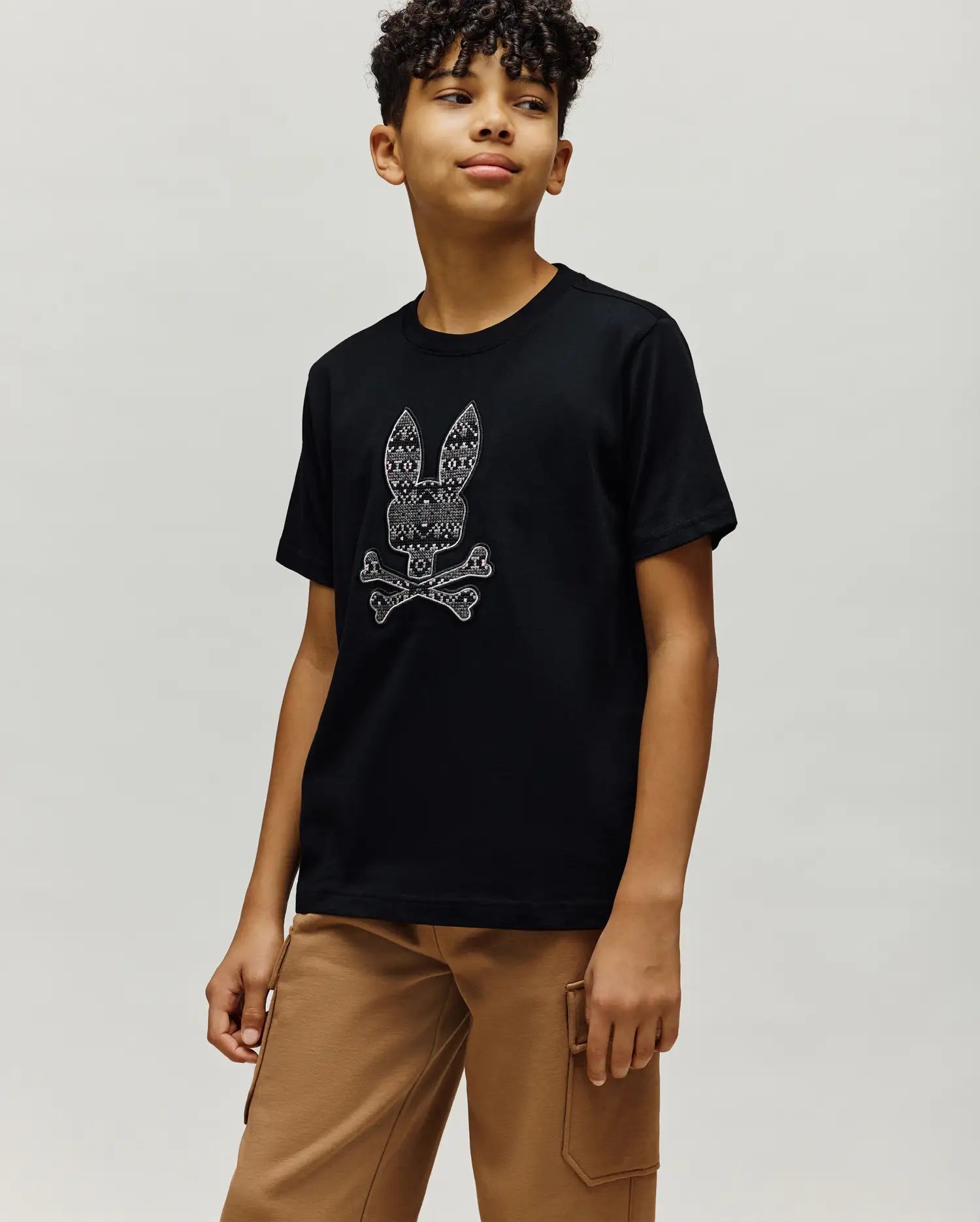 KIDS INDIGO FAIR ISLE GRAPHIC TEE - KT0200105