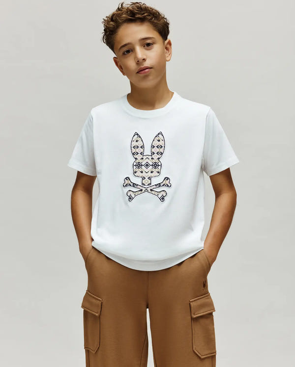 KIDS INDIGO FAIR ISLE GRAPHIC TEE - KT0200105