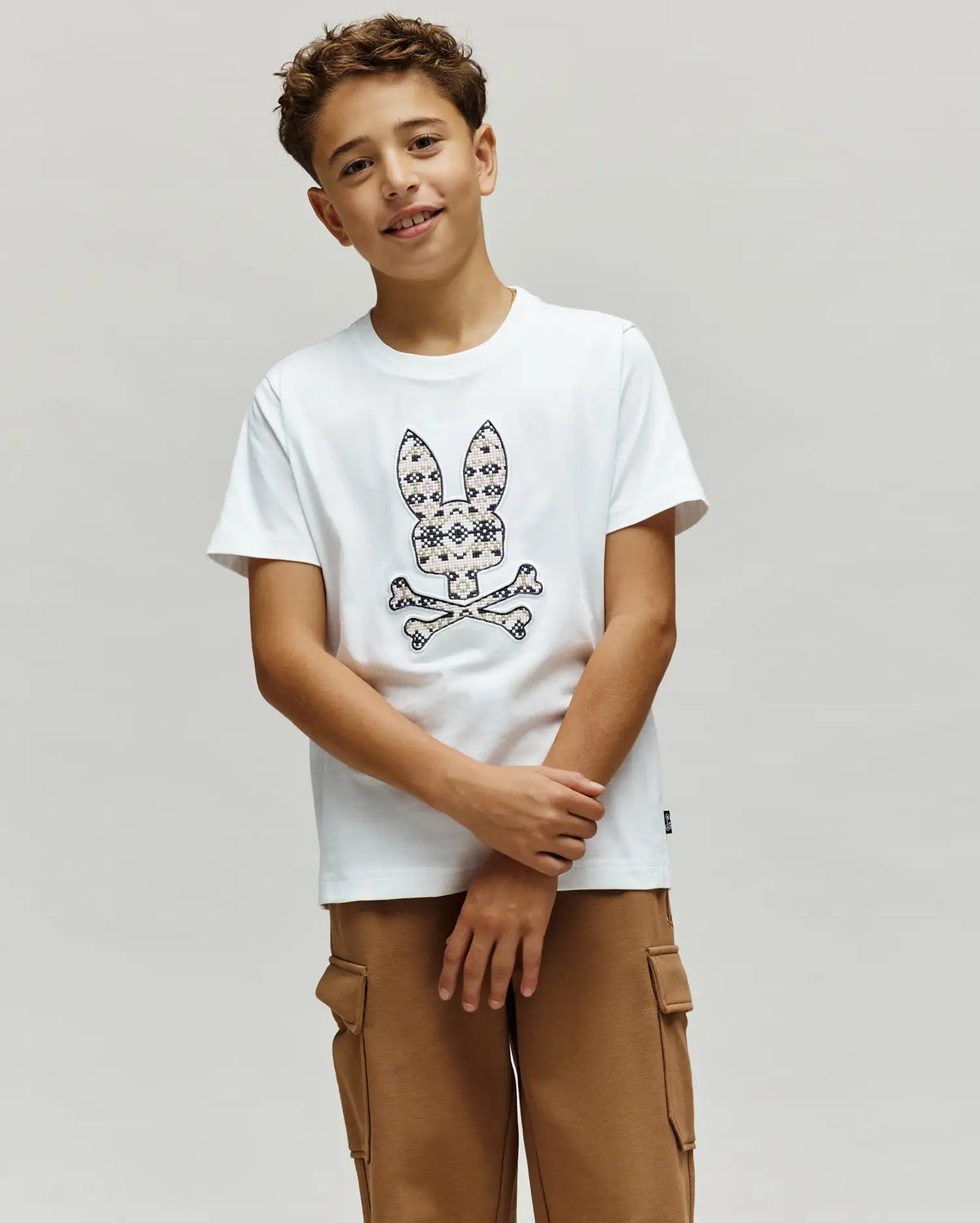 KIDS INDIGO FAIR ISLE GRAPHIC TEE - KT0200105